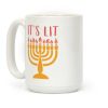 It's Lit Menorah Coffee Mug It's Lit Menorah Coffee Mug