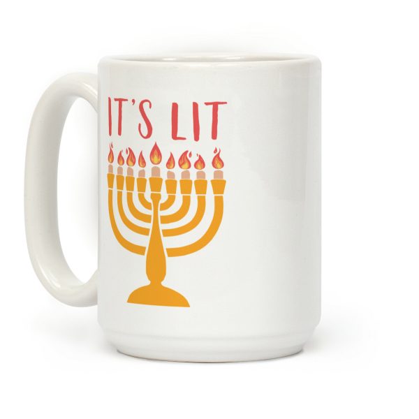 It's Lit Menorah Coffee Mug It's Lit Menorah Coffee Mug