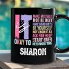 It's Okay To Mental Health Personalized Mug, Inspirational Self-Care Gift with Custom Name and Positive Affirmations