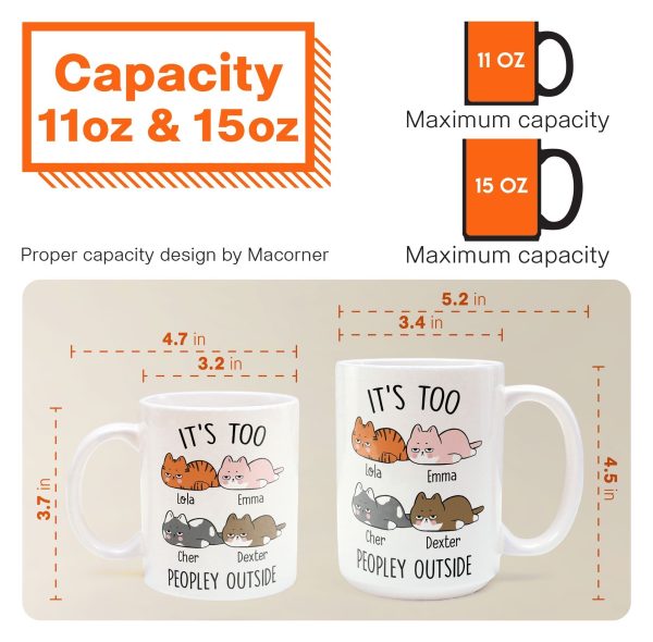 It's Too Peopley Outside - Personalized Mug It's Too Peopley Outside - Personalized Mug