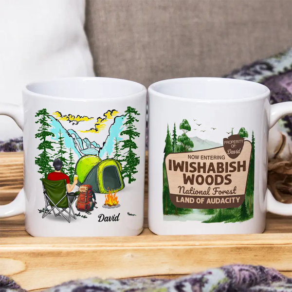 Iwishabish Woods Camping - Personalized Mug Iwishabish Woods Camping - Personalized Mug