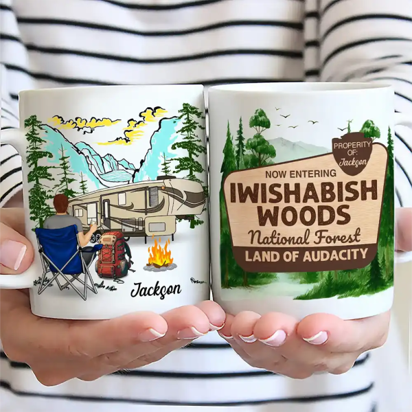 Iwishabish Woods Camping - Personalized Mug Iwishabish Woods Camping - Personalized Mug