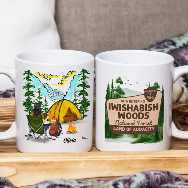 Iwishabish Woods Camping - Personalized Mug Iwishabish Woods Camping - Personalized Mug