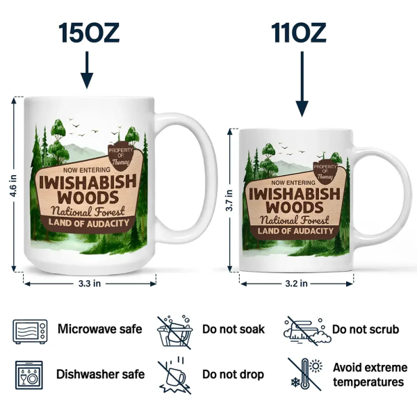 Iwishabish Woods Camping - Personalized Mug Iwishabish Woods Camping - Personalized Mug