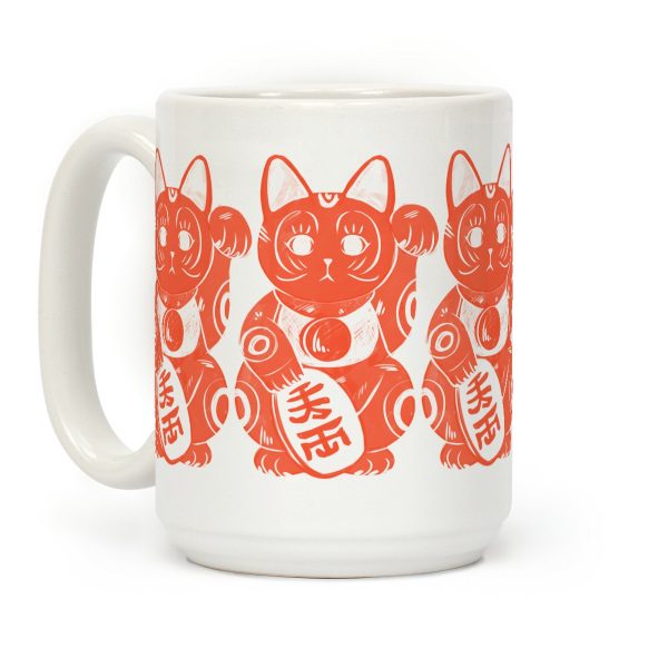 Japanese Lucky Cat Coffee Mug Japanese Lucky Cat Coffee Mug