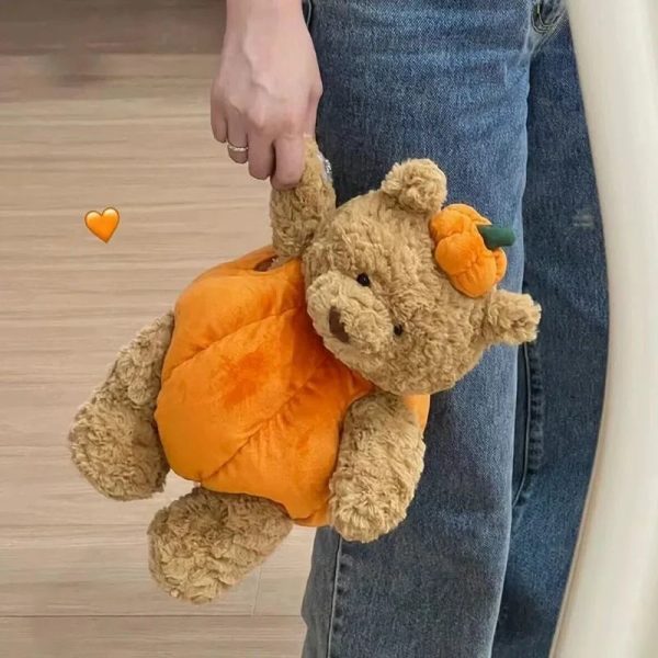 Jellycat Pumpkin Bear Plush Toy - Adorable Halloween Gift for Kids