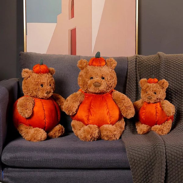 Jellycat Pumpkin Bear Plush Toy - Adorable Halloween Gift for Kids