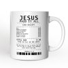 Jesus Paid It All Cash Receipt Personalized Mug, Christian Gift with Custom Name Jesus Paid It All Cash Receipt Personalized Mug, Christian Gift with Custom Name