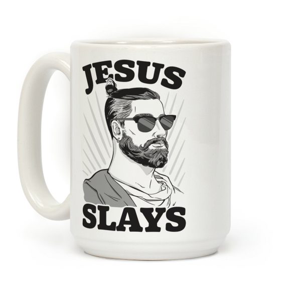 Jesus Slays Coffee Mug Jesus Slays Coffee Mug