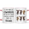 Job Made Us Coworkers But Our Potty Mouth Made Us Friends - Personalized Mug - Funny Christmas Gift for Work Besties Job Made Us Coworkers But Our Potty Mouth Made Us Friends - Personalized Mug - Funny Christmas Gift for Work Besties