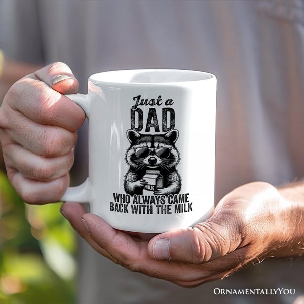 Just a Dad Who Back With Milk Personalized Mug, Funny Dad Gift with Custom Name Just a Dad Who Back With Milk Personalized Mug, Funny Dad Gift with Custom Name