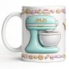 Just A Girl Who Loves Baking With Mixer And Cupcakes - Personalized Custom Coffee Mug - COOK030_MG