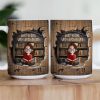 Just A Girl Who Loves Books - New Version - Personalized Mug