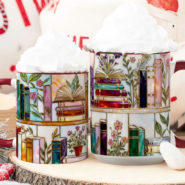 Just A Girl Who Loves Books - Personalized Accent Mug - Gift For Her HH01 Just A Girl Who Loves Books - Personalized Accent Mug - Gift For Her HH01
