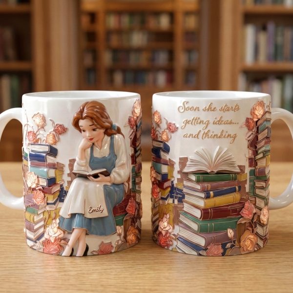 Just A Girl Who Loves Books - Personalized Ceramic Mug - Gift For Her, Book Lovers | NL122 Just A Girl Who Loves Books - Personalized Ceramic Mug - Gift For Her, Book Lovers | NL122