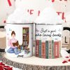 Just A Girl Who Loves Books, Personalize Accent Mug, Gifts For Book Lover Just A Girl Who Loves Books, Personalize Accent Mug, Gifts For Book Lover