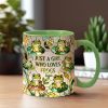 Just A Girl Who Loves Frogs - Personalized Accent Mug - Gift For Her HH01 Just A Girl Who Loves Frogs - Personalized Accent Mug - Gift For Her HH01