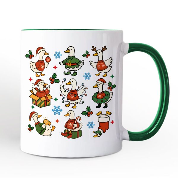 Just a Jolly Goose Christmas Personalized Mug, Holiday Geese Santa Festive Gift with Custom Name Just a Jolly Goose Christmas Personalized Mug, Holiday Geese Santa Festive Gift with Custom Name