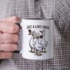 Just a Love Goose Quirky Valentine Personalized Mug, Sarcastic Funny Gift with Custom Name Just a Love Goose Quirky Valentine Personalized Mug, Sarcastic Funny Gift with Custom Name