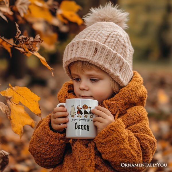 Just a Spooky Goose Personalized Mug, Funny Halloween Costumes Gift with Custom Name Just a Spooky Goose Personalized Mug, Funny Halloween Costumes Gift with Custom Name