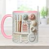 Just Love Crocheting - Personalized Accent Mug - Gift For Her HH01 Just Love Crocheting - Personalized Accent Mug - Gift For Her HH01