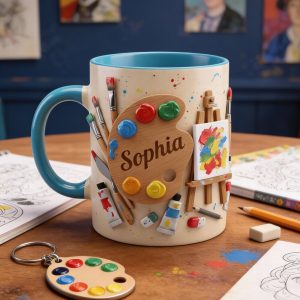 Just Love Painting - Personalized Accent Mug - Gift For Painting Lovers NL122