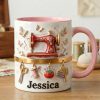 Just Love Sewing - Personalized Accent Mug HH01 Just Love Sewing - Personalized Accent Mug HH01
