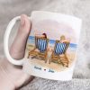 Just Me And You With An Ocean View Personalized White Mug, Gift For Couples Just Me And You With An Ocean View Personalized White Mug, Gift For Couples