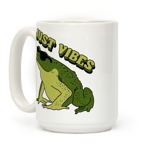 Just Vibes Frog Coffee Mug Just Vibes Frog Coffee Mug