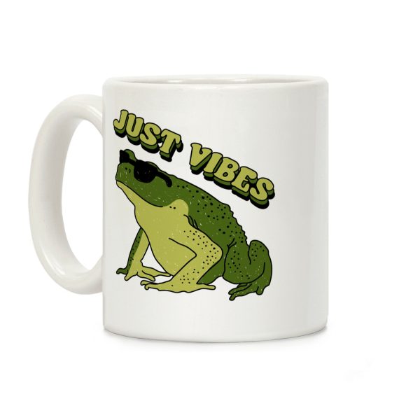 Just Vibes Frog Coffee Mug Just Vibes Frog Coffee Mug