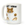 Just Vibin' River Bear Coffee Mug Just Vibin' River Bear Coffee Mug