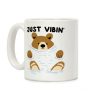 Just Vibin' River Bear Coffee Mug Just Vibin' River Bear Coffee Mug