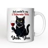Just Wanted to Say I Tolerate You Personalized Mug, Funny Sarcastic Black Cat Lover Gift With Custom Name Just Wanted to Say I Tolerate You Personalized Mug, Funny Sarcastic Black Cat Lover Gift With Custom Name