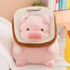 Kawaii Anime Pig Plush Toy - Soft Toast Pillow for Girls' Xmas Gift