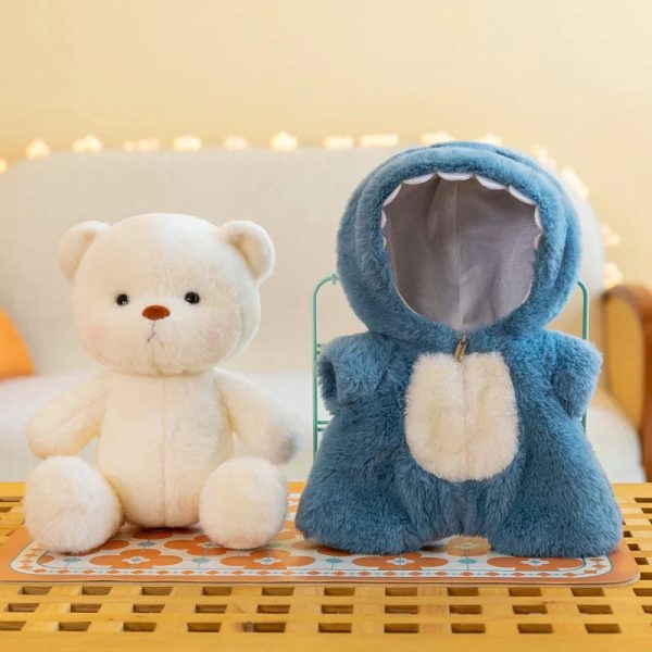 Kawaii Bear Plush Toy – Soft Stuffed Teddy in Suit for Kids and Adults