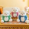 Kawaii Bear Plush Toy – Soft Stuffed Teddy in Suit for Kids and Adults