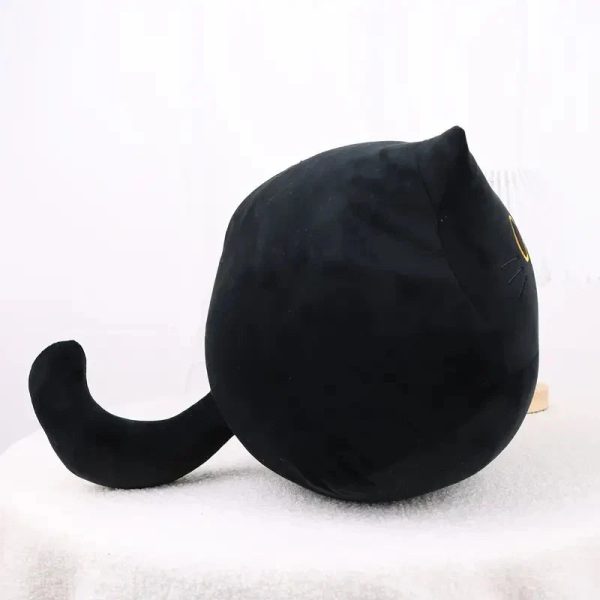 Kawaii Black Cat Plush Pillow - Soft, High-Quality Toy for Kids & Decor