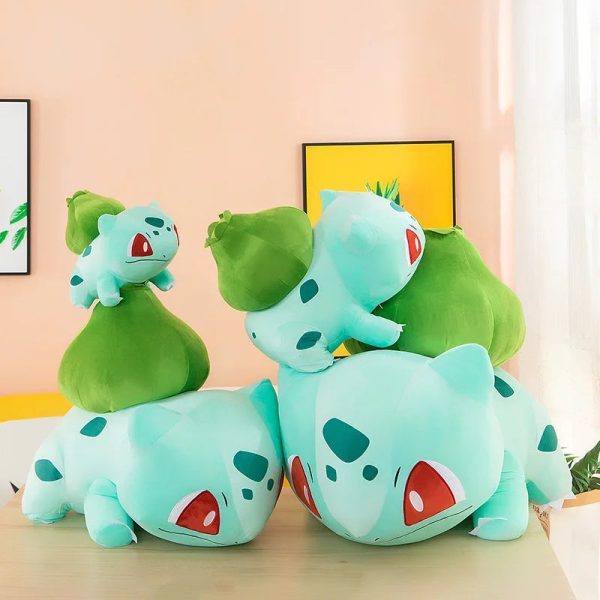 Kawaii Bulbasaur Plush Toy - Soft Anime Doll & Throw Pillow Gift