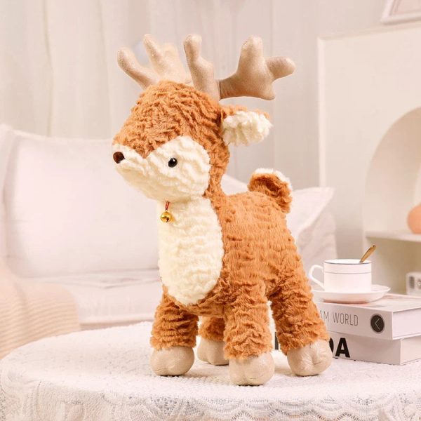 Kawaii Christmas Tree & Elk Plush Dolls - Soft Holiday Decor for Kids
