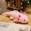 Kawaii Colorful Newt Plush Toy - Cute Axolotl Long Pillow Cushion