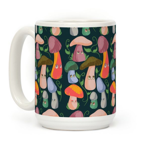 Kawaii Cottage Mushrooms Coffee Mug Kawaii Cottage Mushrooms Coffee Mug