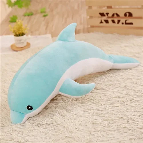 Kawaii Dolphin & Whale Shark Plush Toy - Soft, Cute Animal Pillow for Kids Kawaii Dolphin & Whale Shark Plush Toy - Soft, Cute Animal Pillow for Kids