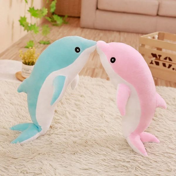 Kawaii Dolphin & Whale Shark Plush Toy - Soft, Cute Animal Pillow for Kids Kawaii Dolphin & Whale Shark Plush Toy - Soft, Cute Animal Pillow for Kids