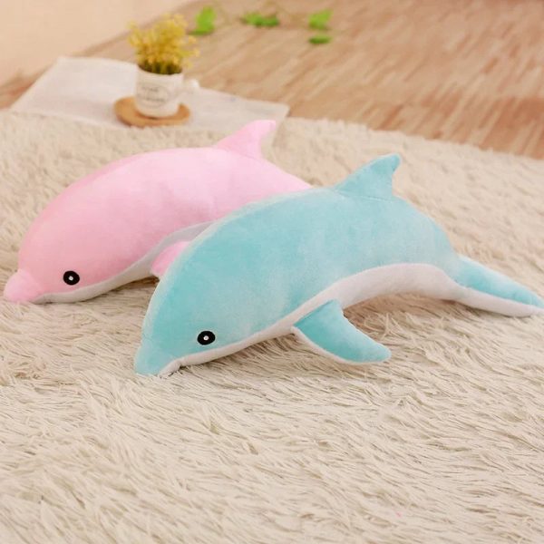 Kawaii Dolphin & Whale Shark Plush Toy - Soft, Cute Animal Pillow for Kids Kawaii Dolphin & Whale Shark Plush Toy - Soft, Cute Animal Pillow for Kids