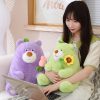 Kawaii Fat Bear Plush Toy Teddy Bear with Rose