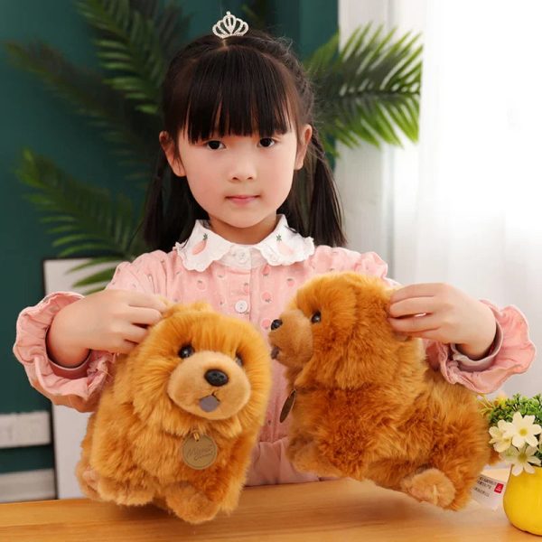 Kawaii Fluffy Chow Chow Plush Toy - Cute Lifelike Puppy for Kids Kawaii Fluffy Chow Chow Plush Toy - Cute Lifelike Puppy for Kids