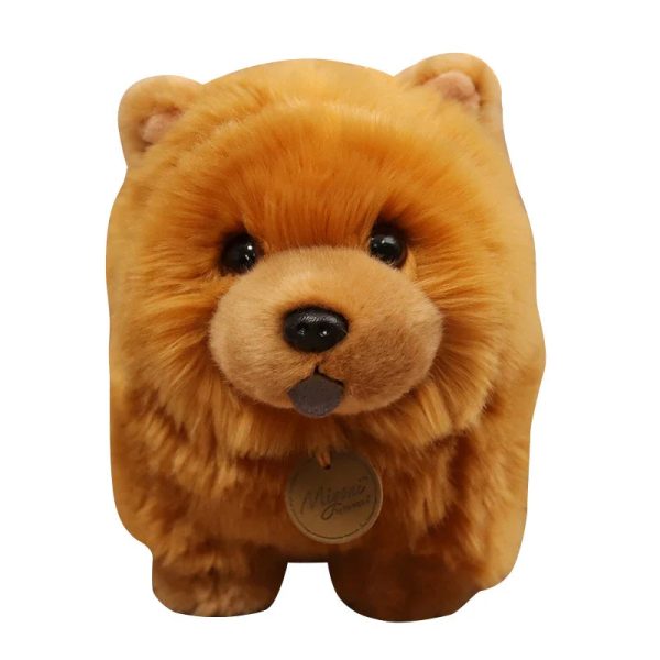 Kawaii Fluffy Chow Chow Plush Toy - Cute Lifelike Puppy for Kids Kawaii Fluffy Chow Chow Plush Toy - Cute Lifelike Puppy for Kids