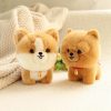 Kawaii Fluffy Puppy Plush Toy - Adorable Small Chow, Corgi & Yorkie Dolls
