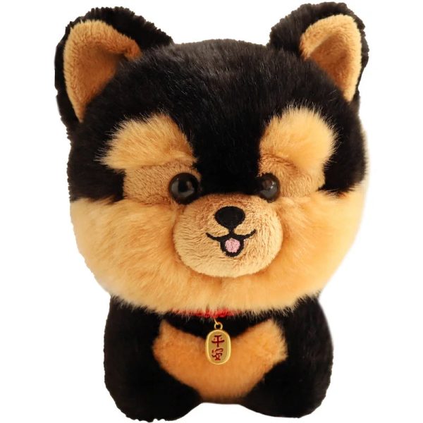 Kawaii Fluffy Puppy Plush Toy - Adorable Small Chow, Corgi & Yorkie Dolls