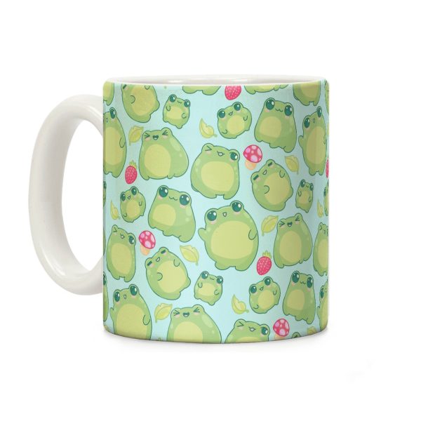 Kawaii Frogs Pattern Coffee Mug Kawaii Frogs Pattern Coffee Mug